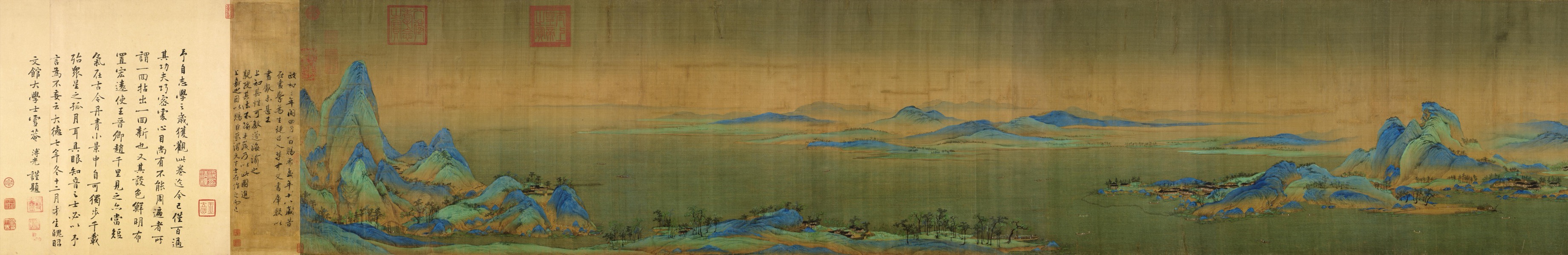 千里江山图 第四段（最左）
